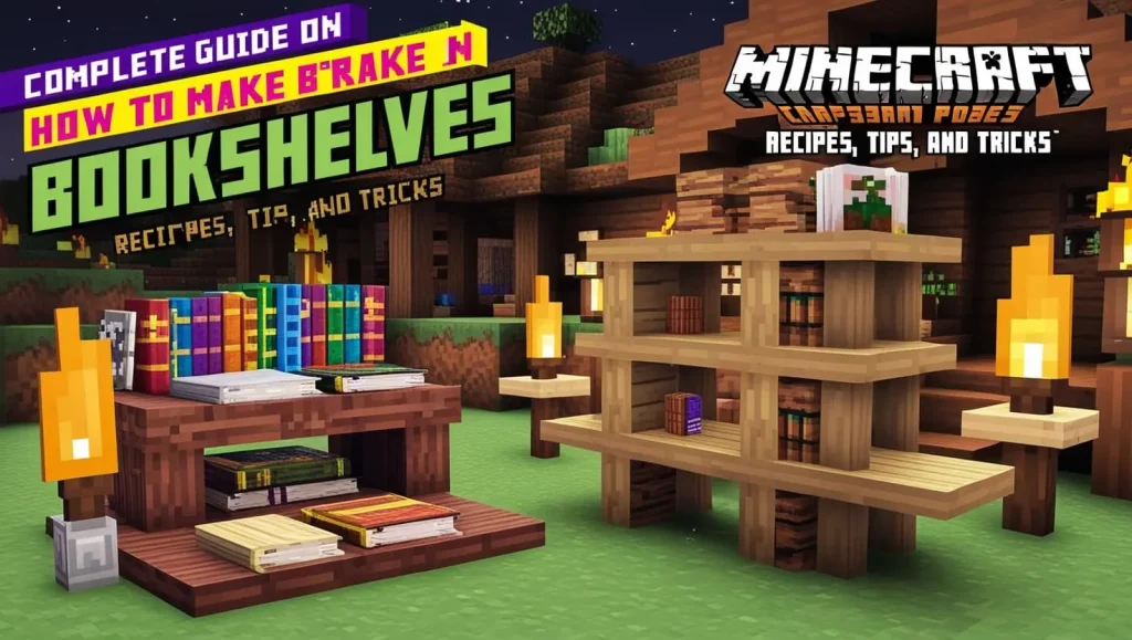 How to Make Bookshelves in Minecraft (Video Guide & Tips) 1 Complete Guide on How to Make Bookshelves in Minecraft Recipes, Tips, and Tricks